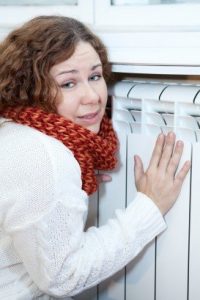 Donna radiatore freddo