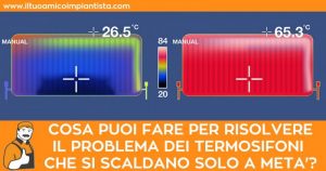 Cosa puoi fare per risolvere il problema dei termosifoni che si scaldano solo a metà?